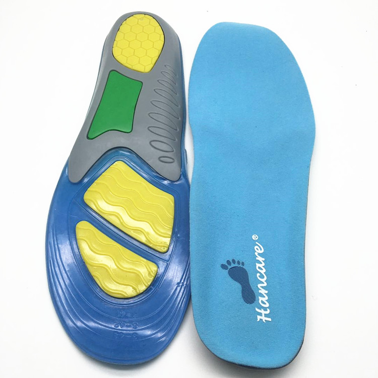 Wholesale Foamwell TPE GEL Shock Absorption Arch Support Sport Insole